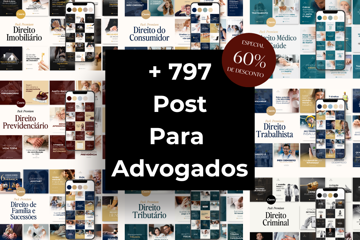 Pack de 797 Posts para Advogados